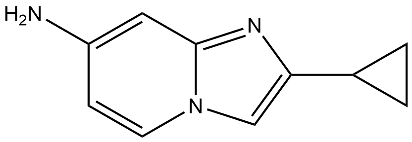 2-cyclopropylimidazo[1,2-a]pyridin-7-amine 구조식 이미지