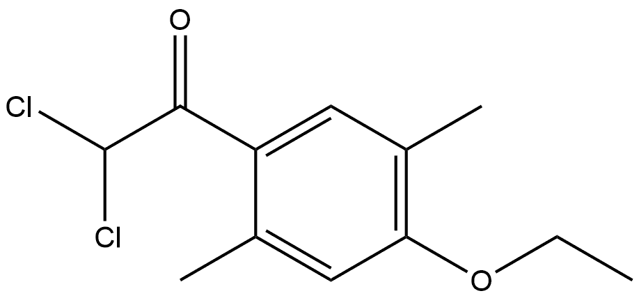 2,2-dichloro-1-(4-ethoxy-2,5-dimethylphenyl)ethanone Structure