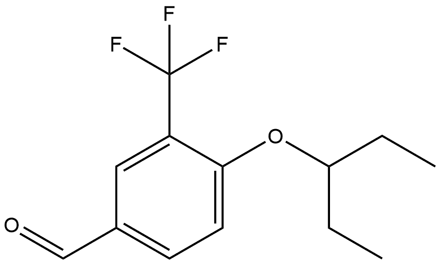 4-(1-Ethylpropoxy)-3-(trifluoromethyl)benzaldehyde Structure