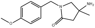 2-Pyrrolidinone, 4-amino-1-[(4-methoxyphenyl)methyl]-4-methyl- Structure