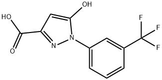 1H-Pyrazole-3-carboxylic acid, 5-hydroxy-1-[3-(trifluoromethyl)phenyl]- Structure