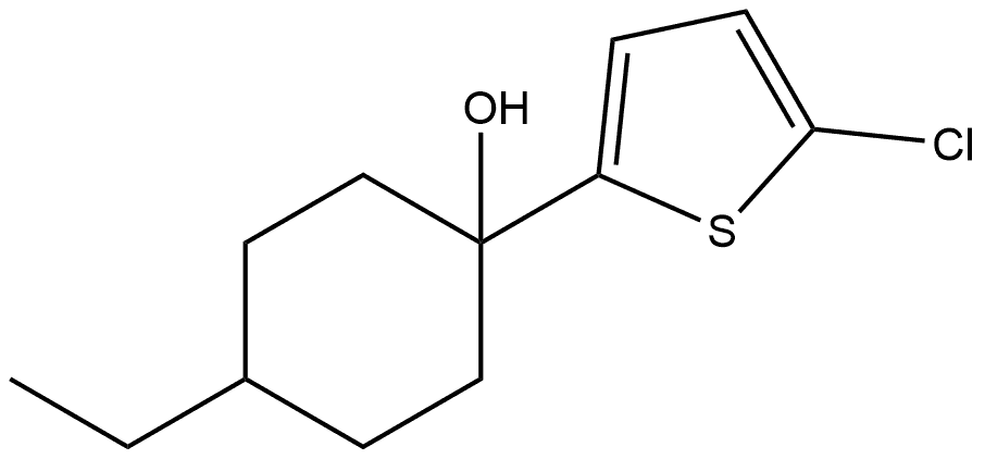 1-(5-Chloro-2-thienyl)-4-ethylcyclohexanol Structure