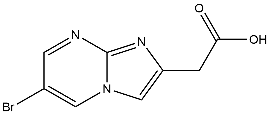 2-(6-bromoimidazo[1,2-a]pyrimidin-2-yl)acetic acid Structure