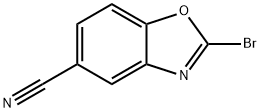 5-Benzoxazolecarbonitrile, 2-bromo- 구조식 이미지