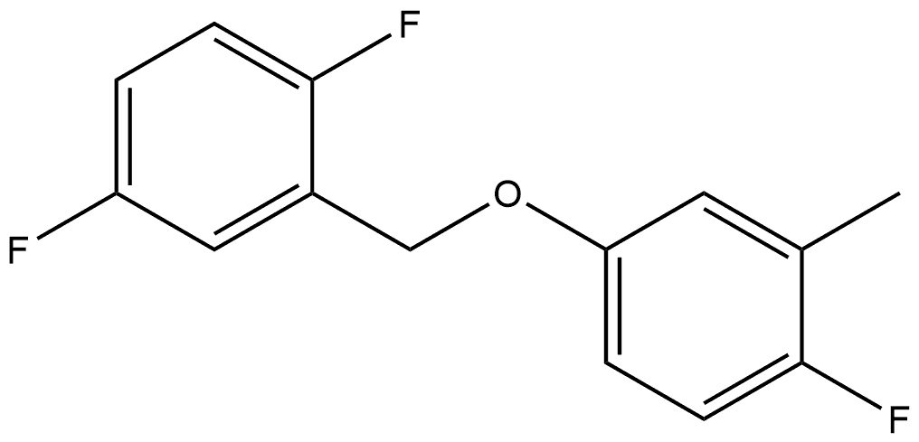 Benzene, 1,4-difluoro-2-[(4-fluoro-3-methylphenoxy)methyl]- Structure