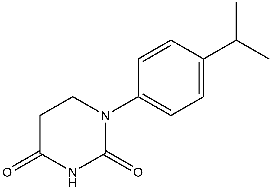 Dihydro-1-[4-(1-methylethyl)phenyl]-2,4(1H,3H)-pyrimidinedione Structure