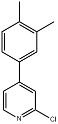 2-Chloro-4-(3,4-dimethylphenyl)pyridine Structure