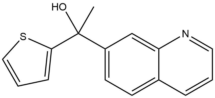 α-Methyl-α-2-thienyl-7-quinolinemethanol Structure