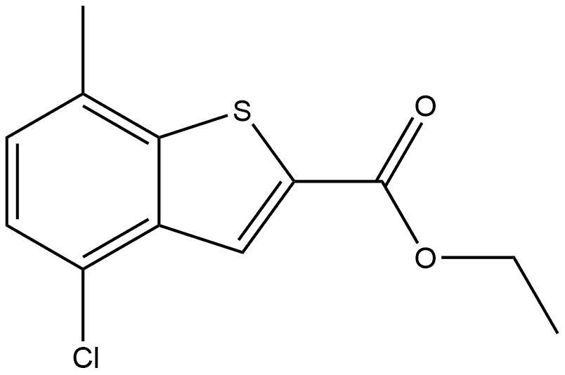 Ethyl 4-chloro-7-methylbenzo[b]thiophene-2-carboxylate Structure