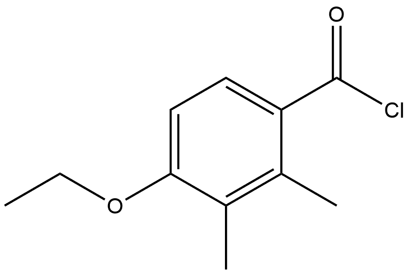 4-Ethoxy-2,3-dimethylbenzoyl chloride Structure