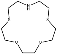 1,4-Dioxa-7,13-dithia-10-azacyclopentadecane Structure