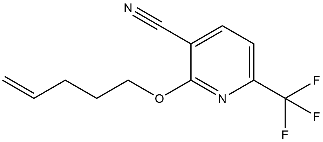 2-(4-Penten-1-yloxy)-6-(trifluoromethyl)-3-pyridinecarbonitrile Structure