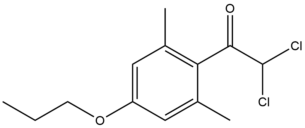 2,2-dichloro-1-(2,6-dimethyl-4-propoxyphenyl)ethanone Structure