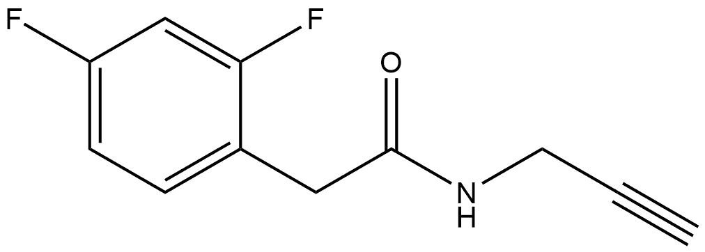 2,4-Difluoro-N-2-propyn-1-ylbenzeneacetamide Structure