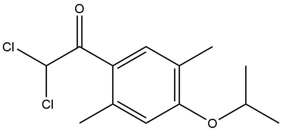 2,2-dichloro-1-(4-isopropoxy-2,5-dimethylphenyl)ethanone Structure