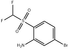 5-bromo-2-(difluoromethylsulphonyl)aniline 구조식 이미지