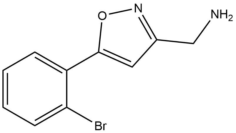 5-(2-bromophenyl)-1,2-oxazol-3-yl]methanamine Structure