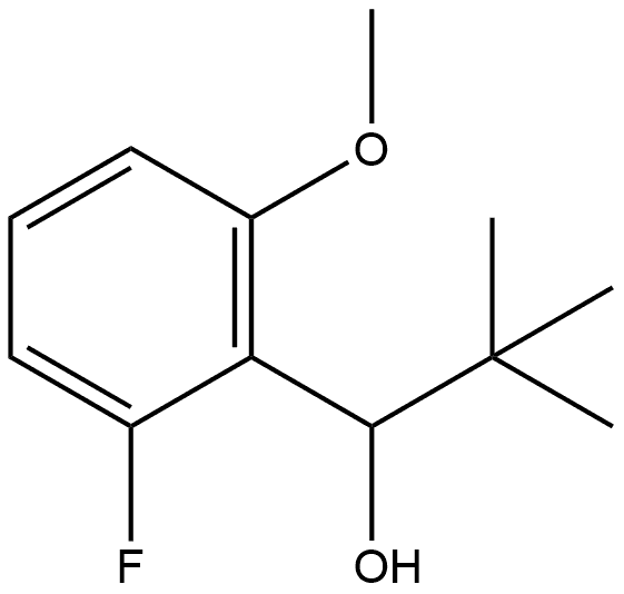 α-(1,1-Dimethylethyl)-2-fluoro-6-methoxybenzenemethanol Structure