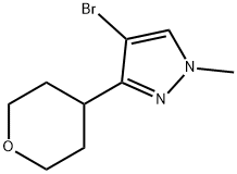 4-bromo-1-methyl-3-(oxan-4-yl)-1H-pyrazole Structure