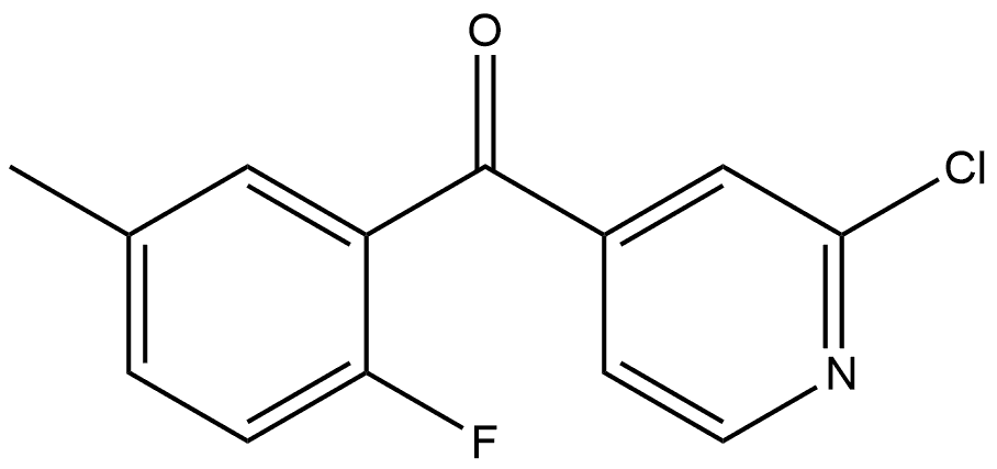 (2-Chloro-4-pyridinyl)(2-fluoro-5-methylphenyl)methanone Structure