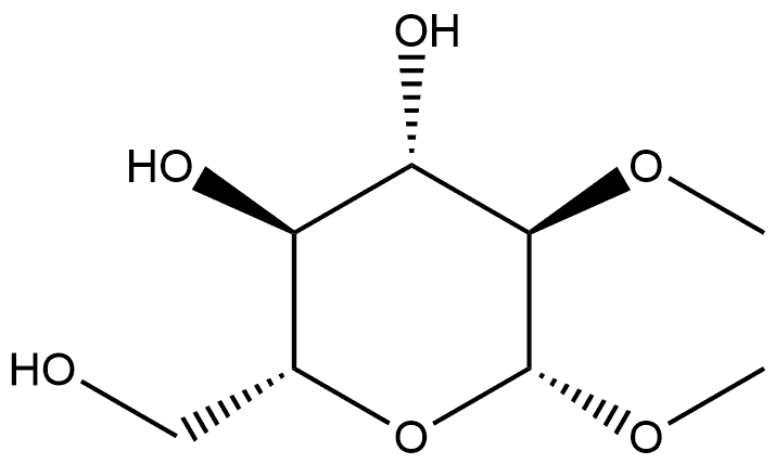 β-D-Glucopyranoside, methyl 2-O-methyl- 구조식 이미지