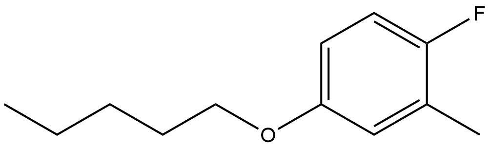 1-Fluoro-2-methyl-4-(pentyloxy)benzene Structure