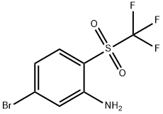 5-bromo-2-(trifluoromethylsulphonyl)aniline 구조식 이미지