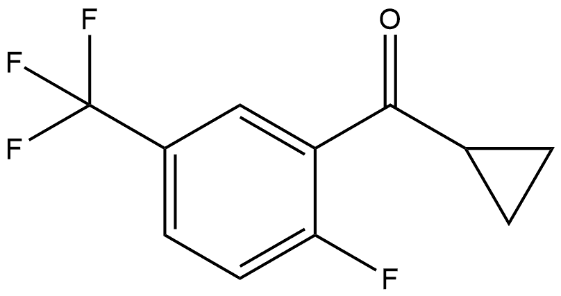 Cyclopropyl[2-fluoro-5-(trifluoromethyl)phenyl]methanone 구조식 이미지