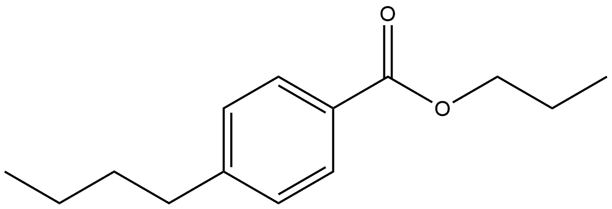 Propyl 4-butylbenzoate Structure