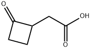 2-(2-oxocyclobutyl)acetic acid Structure