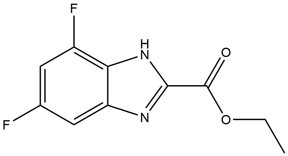 Ethyl 4,6-Difluorobenzimidazole-2-carboxylate Structure