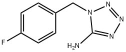 1-[(4-fluorophenyl)methyl]-1H-1,2,3,4-tetrazol-5-a
mine Structure