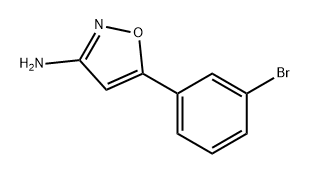 3-Isoxazolamine, 5-(3-bromophenyl)- Structure