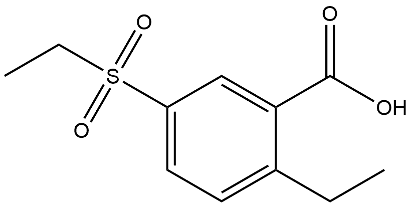 2-Ethyl-5-(ethylsulfonyl)benzoic acid Structure