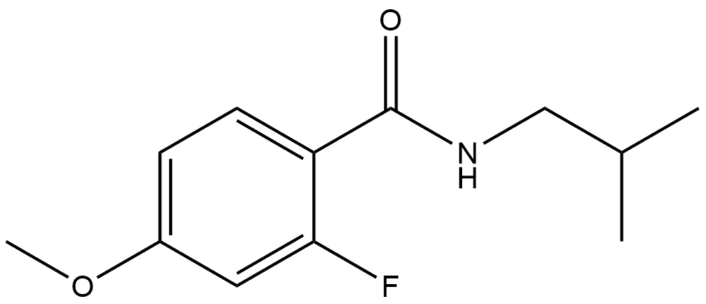 2-Fluoro-4-methoxy-N-(2-methylpropyl)benzamide Structure