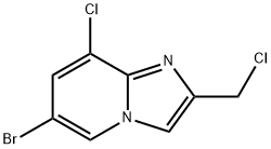 6-bromo-8-chloro-2-(chloromethyl)imidazo[1,2-a]pyridine Structure