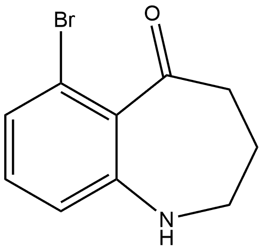 6-Bromo-3,4-dihydro-1H-benzo[b]azepin-5(2H)-one Structure