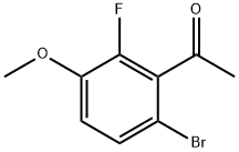 Ethanone, 1-(6-bromo-2-fluoro-3-methoxyphenyl)- Structure