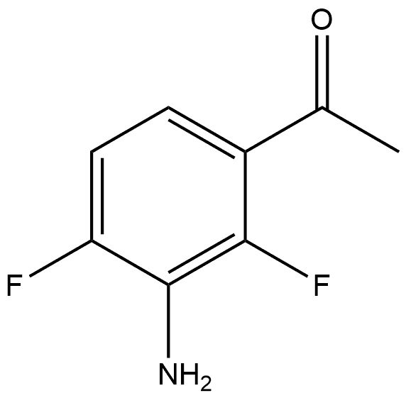 1-(3-Amino-2,4-difluorophenyl)ethanone Structure