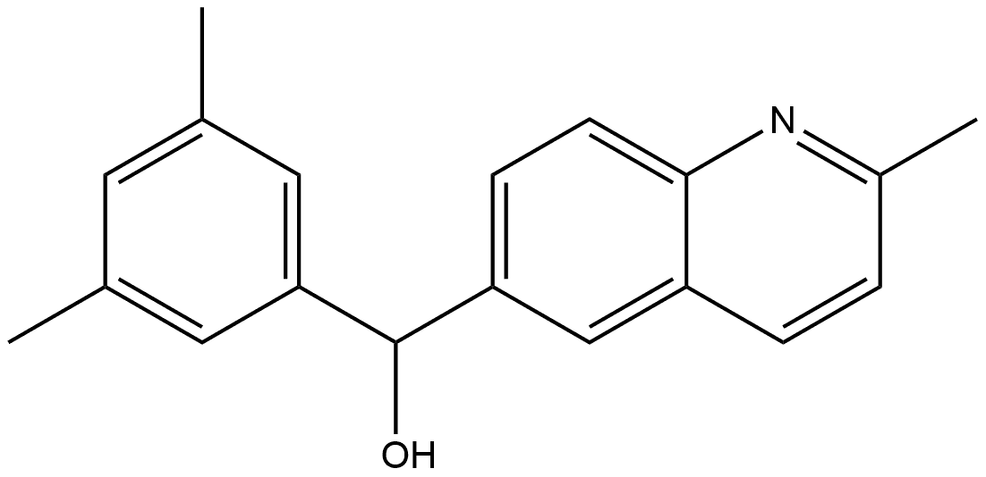 α-(3,5-Dimethylphenyl)-2-methyl-6-quinolinemethanol Structure