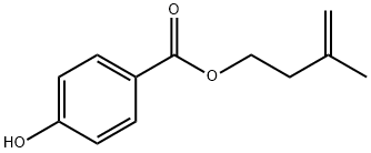 Benzoic acid, 4-hydroxy-, 3-methyl-3-buten-1-yl ester Structure