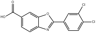 6-Benzoxazolecarboxylic acid, 2-(3,4-dichlorophenyl)- Structure