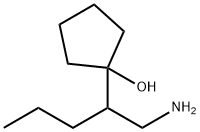 Cyclopentanol, 1-[1-(aminomethyl)butyl]- Structure