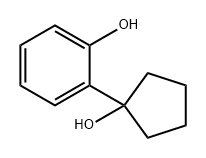 Phenol, 2-(1-hydroxycyclopentyl)- Structure