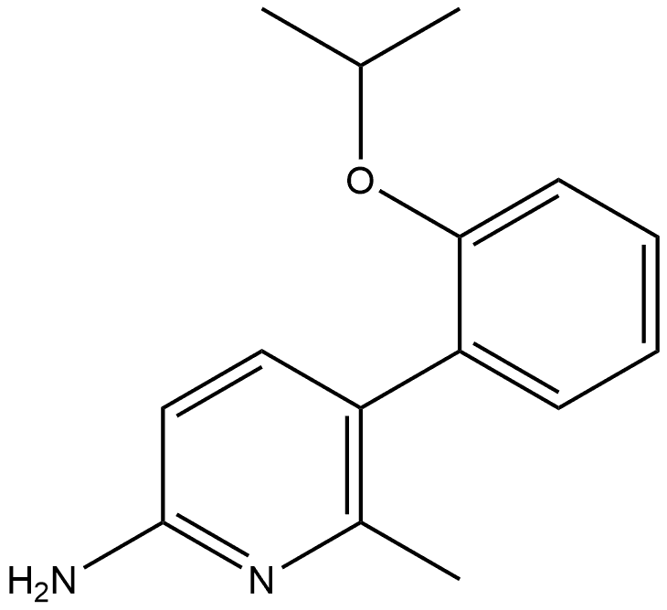 6-Methyl-5-[2-(1-methylethoxy)phenyl]-2-pyridinamine Structure