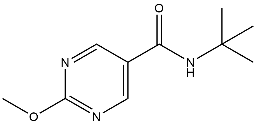 N-(1,1-Dimethylethyl)-2-methoxy-5-pyrimidinecarboxamide Structure