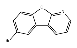 Benzofuro[2,3-b]pyridine, 6-bromo- Structure