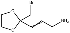 2-Propen-1-amine, 3-[2-(bromomethyl)-1,3-dioxolan-2-yl]- 구조식 이미지
