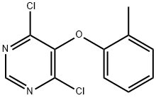 Pyrimidine, 4,6-dichloro-5-(2-methylphenoxy)- Structure