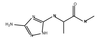 Propanamide, 2-[(3-amino-1H-1,2,4-triazol-5-yl)amino]-N-methyl- 구조식 이미지